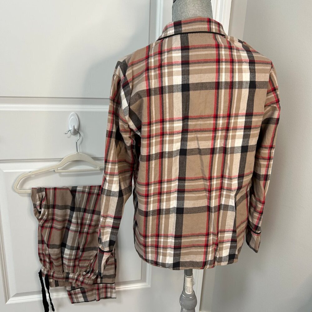 Z Supply Dreamer Plaid Pajama Set Color Burlap Size M EUC - Picture 3 of 3